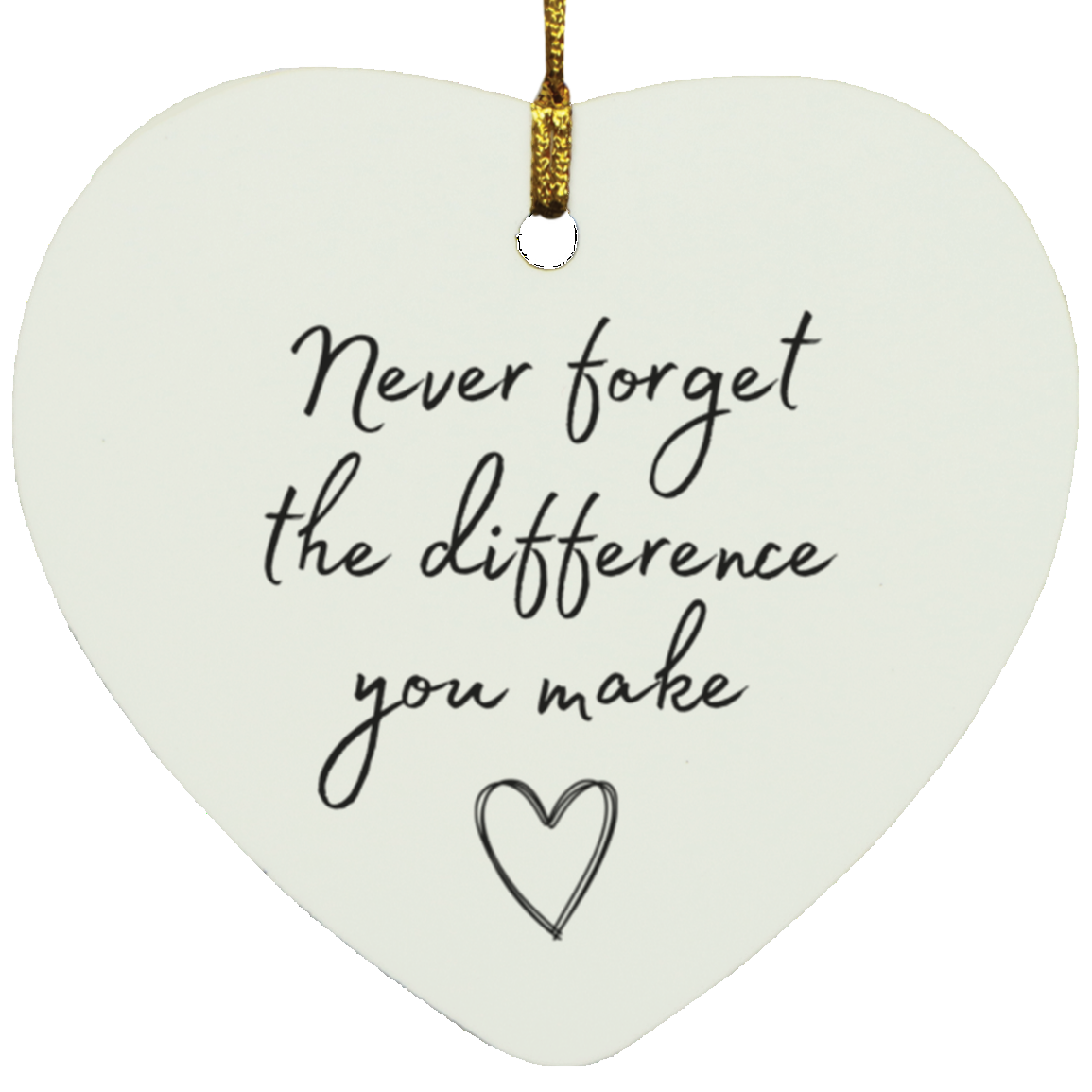 Never Forget The Difference Ornament