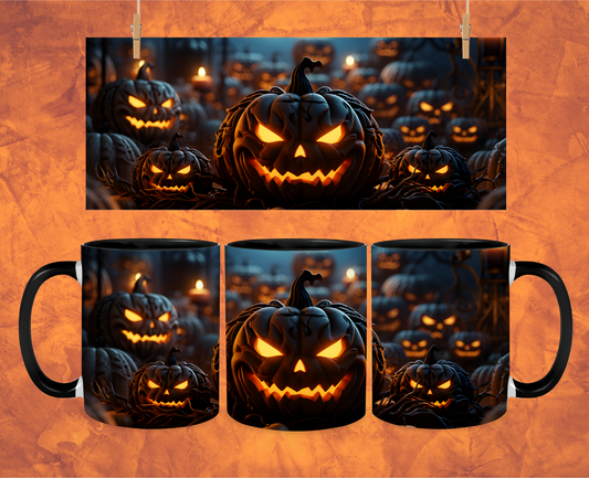 Jack O Lantern 15 oz. Color Changing Mug