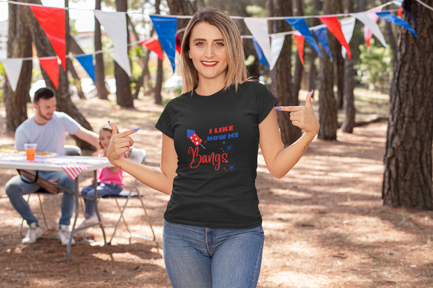 4th of July Couples Shirt| I Like How He Bangs