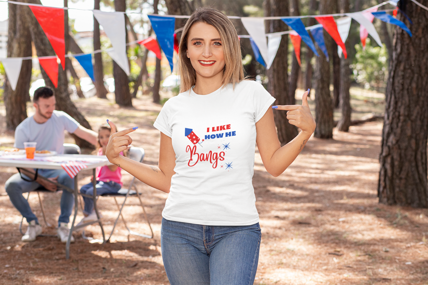4th of July Couples Shirt| I Like How He Bangs