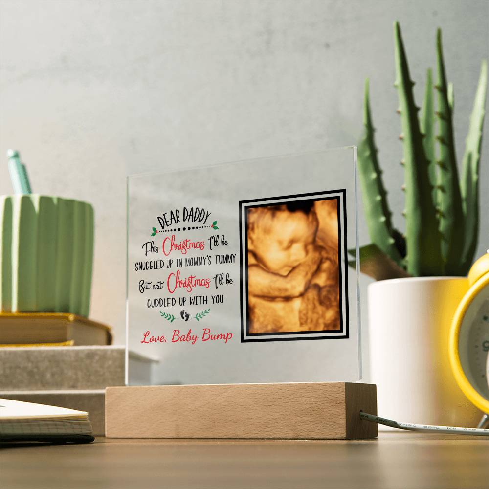 Personalized Ultrasound Acrylic Plaque| Christmas Gift For Dad
