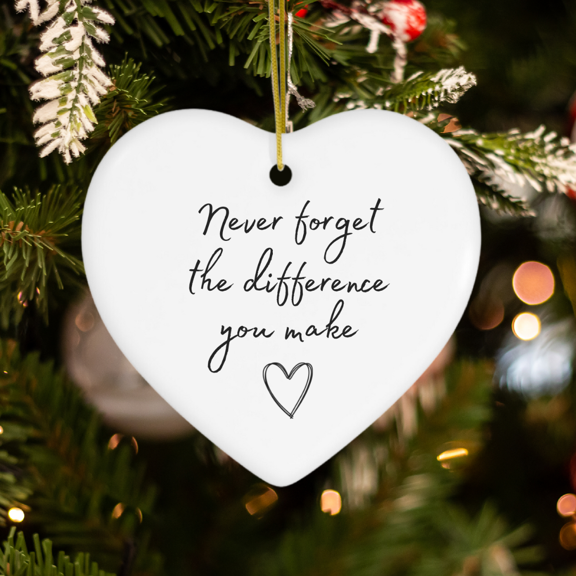 Never Forget The Difference Ornament