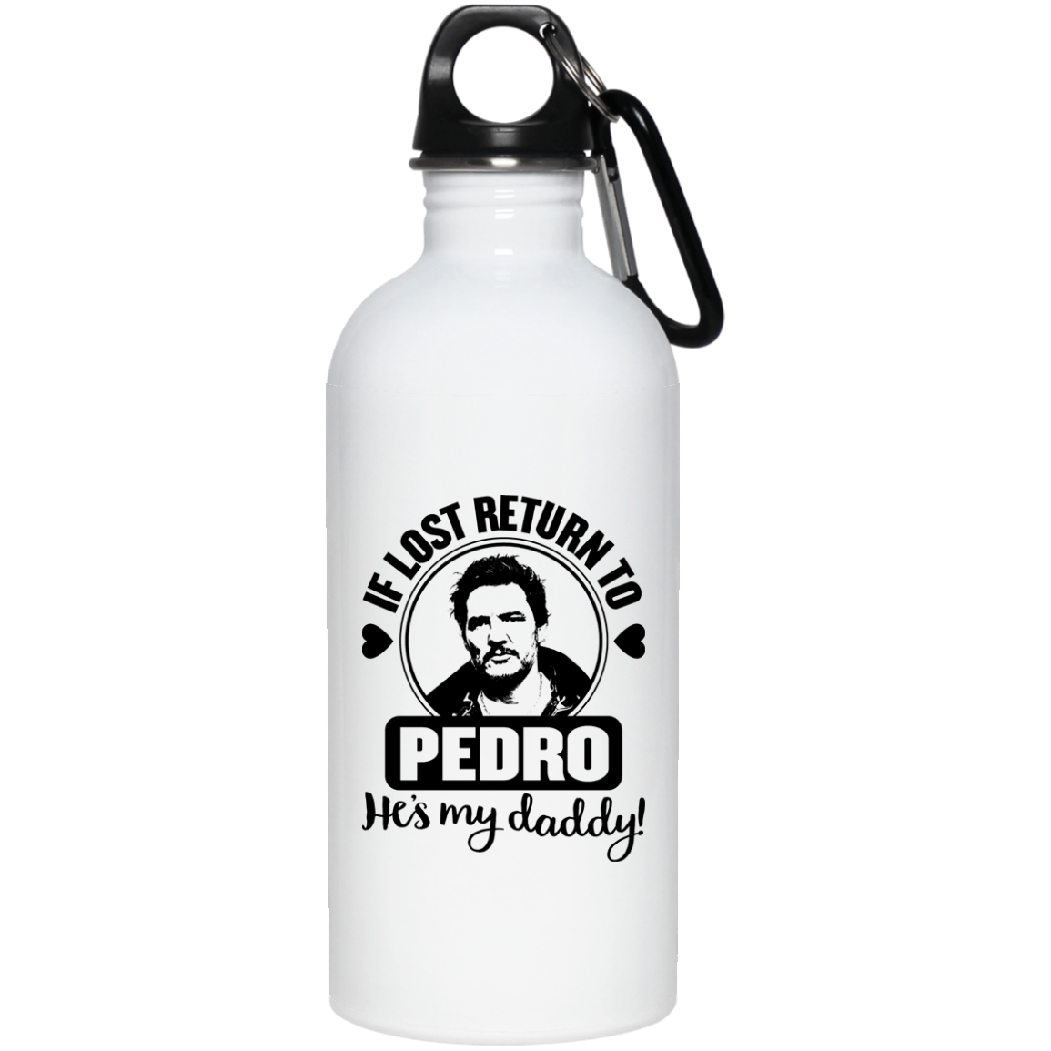 Pedro Pascal Water Bottle