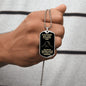 Brother Darkest Hour Black and Light Gold Dog Tag