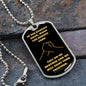 Brother Darkest Hour Black and Dark Gold Dog Tag