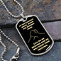 Brother Darkest Hour Black and Light Gold Dog Tag