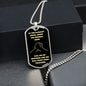 Brother Darkest Hour Black and Light Gold Dog Tag