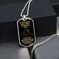 Brother Darkest Hour Black and Dark Gold Dog Tag