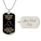 Brother Darkest Hour Black and Light Gold Dog Tag