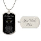 Hug From Heaven Dog Tag