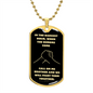 Brother Darkest Hour Black and Light Gold Dog Tag