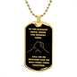 Brother Darkest Hour Black and Dark Gold Dog Tag
