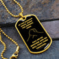 Brother Darkest Hour Black and Dark Gold Dog Tag