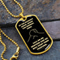 Brother Darkest Hour Black and Light Gold Dog Tag