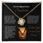 Soulmate Necklace: Love Knot Sunset