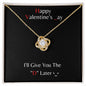 Valentines Necklace: Love Knot