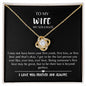 Love Knot Necklace Soulmate Wife
