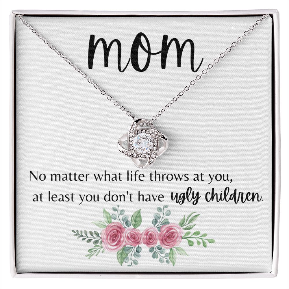 Mom No Matter What Love Knot Necklace 2