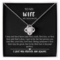 Love Knot Necklace Soulmate Wife