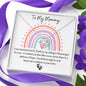 To My Mommy Rainbow Baby Necklace-Love Knot