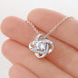 Memorial Necklace Love Knot