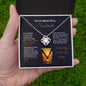 Soulmate Necklace Sunset: Love Knot