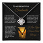 Soulmate Necklace: Love Knot Sunset