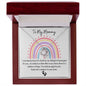 To My Mommy Rainbow Baby Necklace-Love Knot