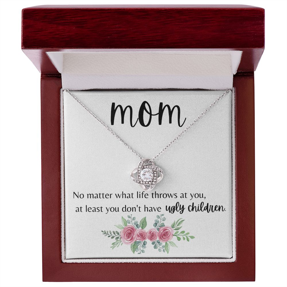Mom No Matter What Love Knot Necklace 2