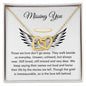 Missing You Interlocking Heart Necklace