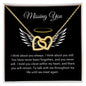 Missing You Interlocking Heart Necklace 2
