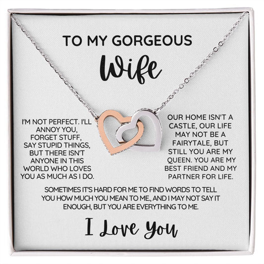 Interlocking Hearts Necklace Gorgeous Wife