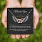Missing You Interlocking Heart Necklace 2