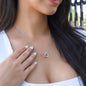 Missing You Interlocking Heart Necklace