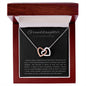 Interlocking Hearts Necklace Granddaughter