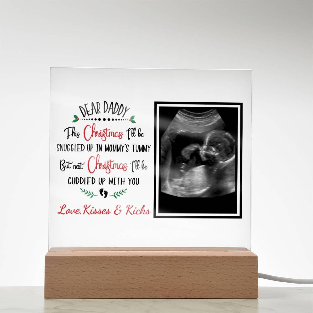 Personalized Ultrasound Acrylic Plaque| Christmas Gift For Dad