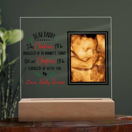 Personalized Ultrasound Acrylic Plaque| Christmas Gift For Dad
