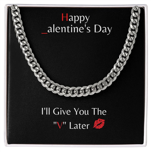 Valentines Necklace: Cuban Chain