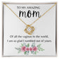 Amazing Mom Love Knot Necklace