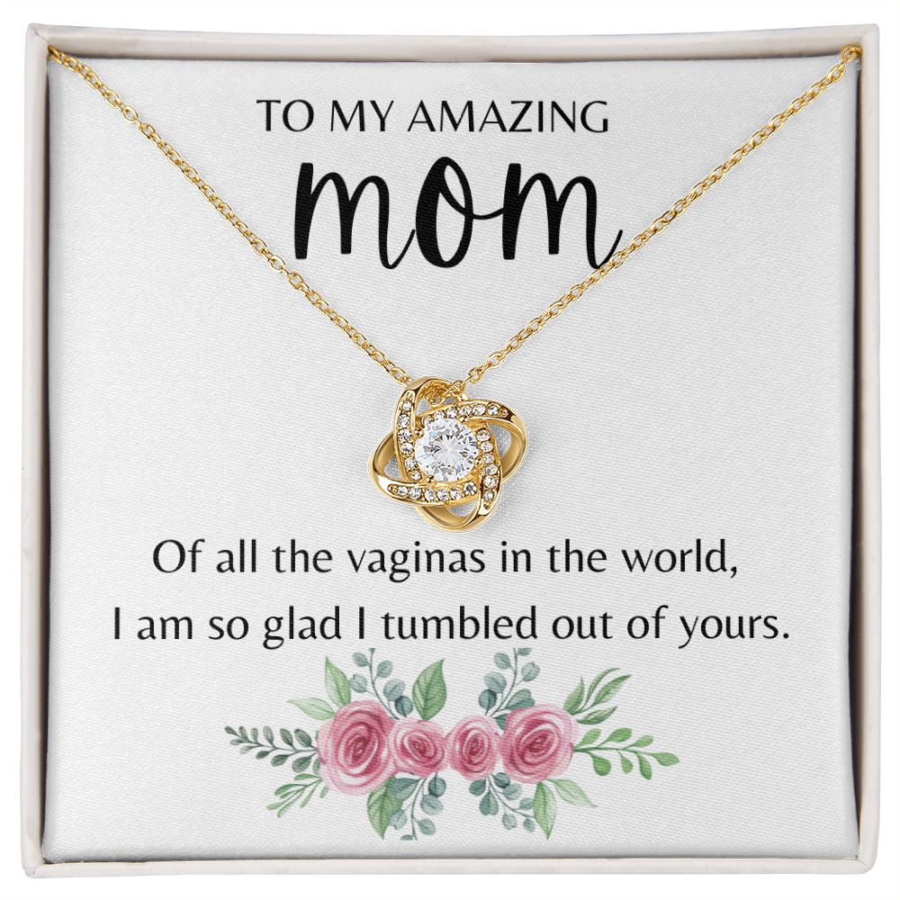 Amazing Mom Love Knot Necklace