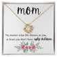 Mom No Matter What Love Knot Necklace 2
