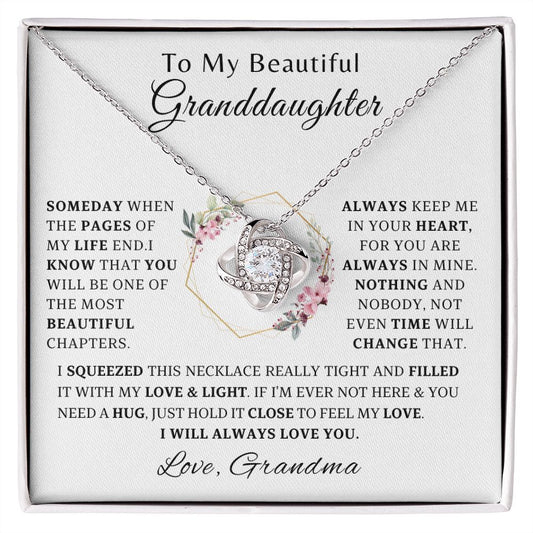 To My Beautiful Granddaughter Necklace 2