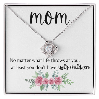 Mom No Matter What Love Knot Necklace 2