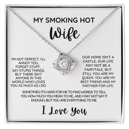 Love Knot Necklace Smoking Hot Wife