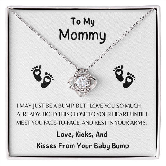 To My Mommy Love Knot Necklace
