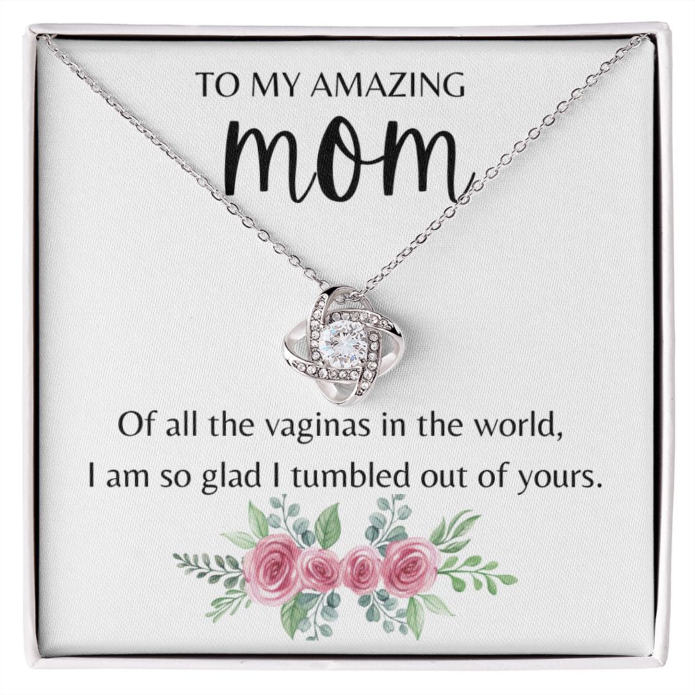 Amazing Mom Love Knot Necklace