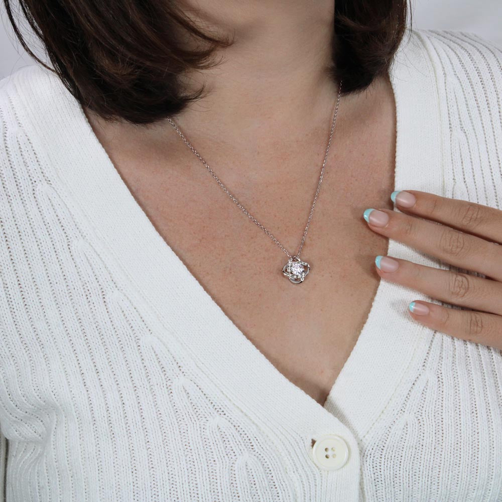 Amazing Mom Love Knot Necklace