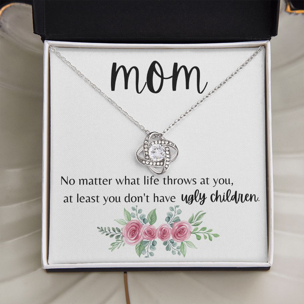 Mom No Matter What Love Knot Necklace 2