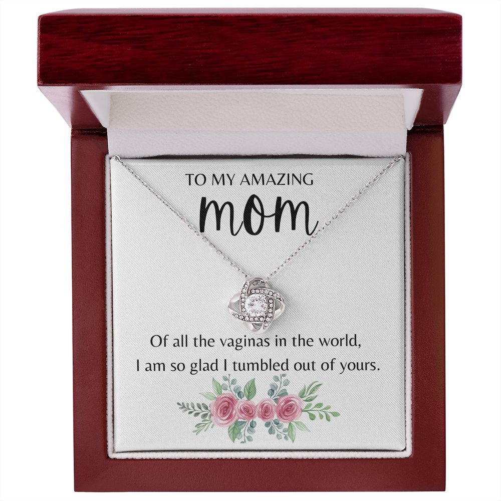 Amazing Mom Love Knot Necklace